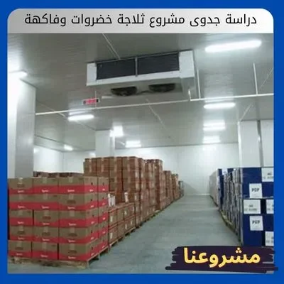 دراسة جدوى مشروع ثلاجة خضروات وفاكهة دراسة جدوى مشروع ثلاجة خضروات وفاكهة