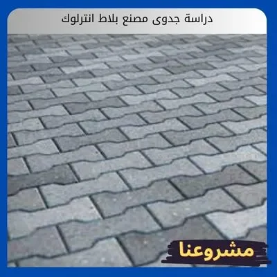 دراسة جدوى مصنع بلاط انترلوك: استثمار في البنية التحتية الجمالية ومشاريع البلدية دراسة جدوى مصنع بلاط انترلوك