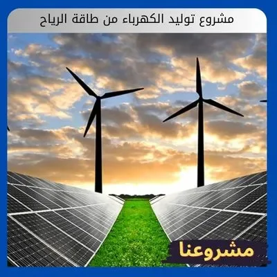 مشروع توليد الكهرباء من طاقة الرياح: استثمار أخضر يواكب رؤية المستقبل مشروع توليد الكهرباء من طاقة الرياح