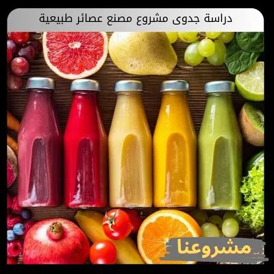 دراسة جدوى مشروع مصنع عصائر طبيعية دراسة جدوى مشروع مصنع عصائر طبيعية