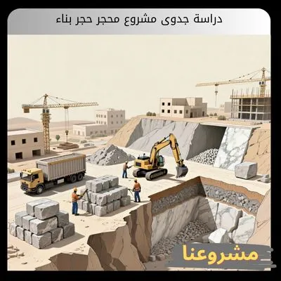 دراسة جدوى مشروع محجر حجر بناء